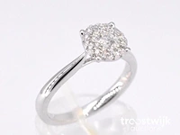 Witgouden ring met diamanten - afbeelding 5 van  9