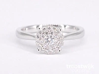 Witgouden ring met diamanten - afbeelding 8 van  9