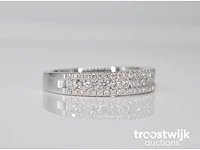 Witgouden ring met diamanten - afbeelding 3 van  6