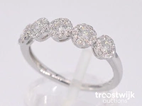 Witgouden ring met diamanten - afbeelding 4 van  9