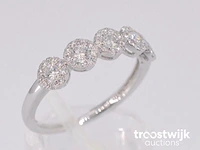 Witgouden ring met diamanten - afbeelding 5 van  9