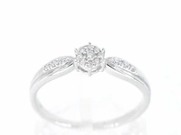 Witgouden ring met diamanten - afbeelding 1 van  9