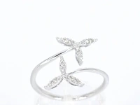 Witgouden ring met diamanten - afbeelding 1 van  10