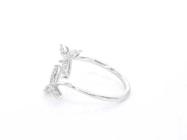 Witgouden ring met diamanten - afbeelding 6 van  10