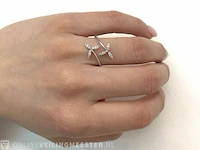 Witgouden ring met diamanten - afbeelding 10 van  10