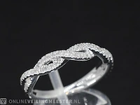 Witgouden ring met diamanten - afbeelding 1 van  8