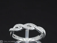 Witgouden ring met diamanten - afbeelding 2 van  8