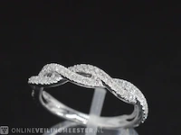 Witgouden ring met diamanten - afbeelding 4 van  8