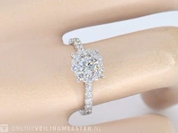 Witgouden ring met diamanten - afbeelding 8 van  9