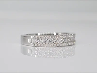 Witgouden ring met diamanten - afbeelding 3 van  6