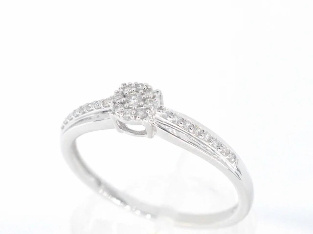 Witgouden ring met diamanten - afbeelding 4 van  10