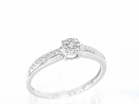 Witgouden ring met diamanten - afbeelding 5 van  10