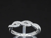 Witgouden ring met diamanten - afbeelding 1 van  10