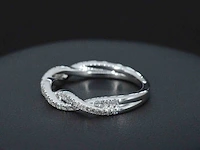 Witgouden ring met diamanten - afbeelding 6 van  10