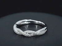 Witgouden ring met diamanten - afbeelding 7 van  10