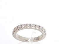Witgouden ring met diamanten - afbeelding 1 van  5