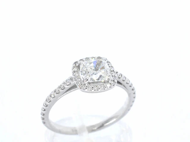 Witgouden ring met diamanten - afbeelding 5 van  10