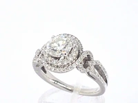 Witgouden ring met diamanten - afbeelding 3 van  9