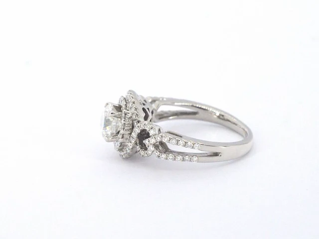 Witgouden ring met diamanten - afbeelding 4 van  9