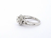Witgouden ring met diamanten - afbeelding 4 van  9