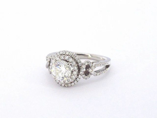 Witgouden ring met diamanten - afbeelding 5 van  9