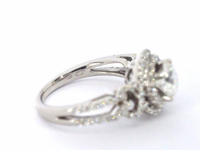 Witgouden ring met diamanten - afbeelding 7 van  9