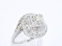 Witgouden ring met diamanten - afbeelding 4 van  9