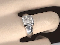 Witgouden ring met diamanten - afbeelding 2 van  10