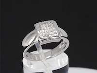 Witgouden ring met diamanten - afbeelding 4 van  10