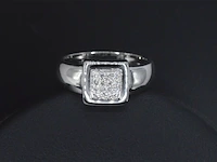 Witgouden ring met diamanten - afbeelding 6 van  10