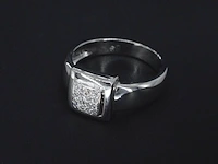 Witgouden ring met diamanten - afbeelding 8 van  10