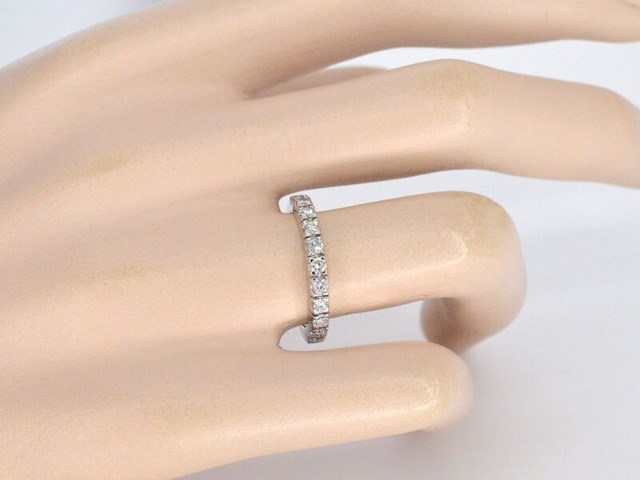 Witgouden ring met diamanten - afbeelding 2 van  5