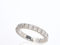 Witgouden ring met diamanten - afbeelding 3 van  5