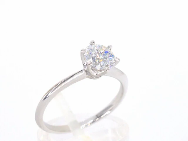 Witgouden ring met een briljant geslepen diamant van 1.50 carat - afbeelding 6 van  11