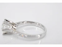 Witgouden ring met een diamant van 3.00 carat - afbeelding 7 van  7
