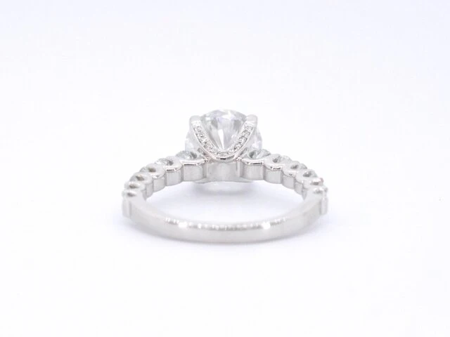 Witgouden ring met een diamant van 3.00 carat - afbeelding 7 van  9