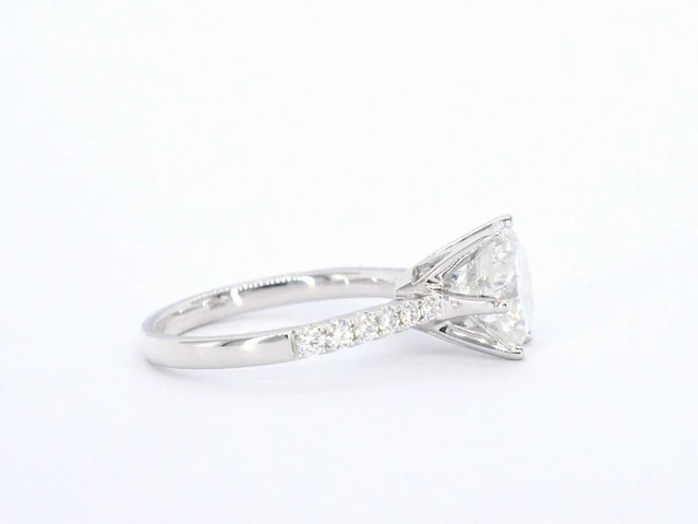 Witgouden ring met een diamant van 3.00 carat - afbeelding 6 van  8