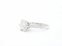 Witgouden ring met een diamant van 3.00 carat - afbeelding 4 van  7