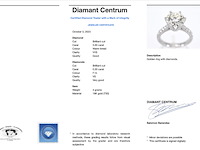 Witgouden ring met een diamant van 3.30 carat - afbeelding 3 van  6