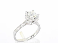 Witgouden ring met een diamant van 4.00 carat - afbeelding 5 van  10