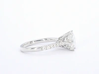 Witgouden ring met een diamant van 4.00 carat - afbeelding 6 van  10