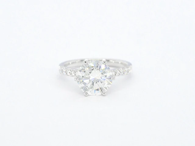 Witgouden ring met een diamant van 4.00 carat - afbeelding 7 van  10