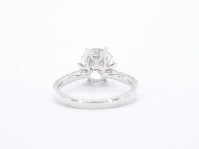 Witgouden ring met een diamant van 4.00 carat - afbeelding 9 van  10