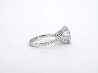 Witgouden ring met een diamant van 5.00 carat - afbeelding 2 van  11
