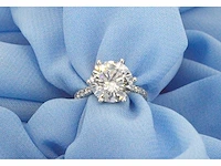 Witgouden ring met een diamant van 5.00 carat - afbeelding 1 van  11