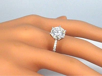 Witgouden ring met een diamant van 5.00 carat - afbeelding 4 van  11