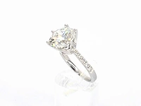 Witgouden ring met een diamant van 5.00 carat - afbeelding 6 van  11