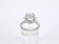 Witgouden ring met een diamant van 5.00 carat - afbeelding 8 van  11