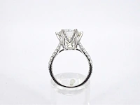 Witgouden ring met een diamant van 5.00 carat - afbeelding 10 van  11