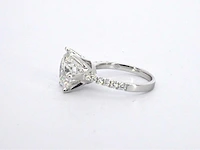 Witgouden ring met een diamant van 5.00 carat - afbeelding 11 van  11